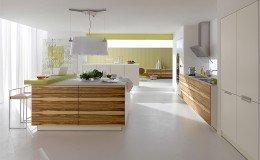 Modern luxury kitchen and dining room interior